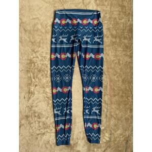 Colorado Threads Colorado Flag Leggings Yoga Pants Women’s Size‎ Medium Snow